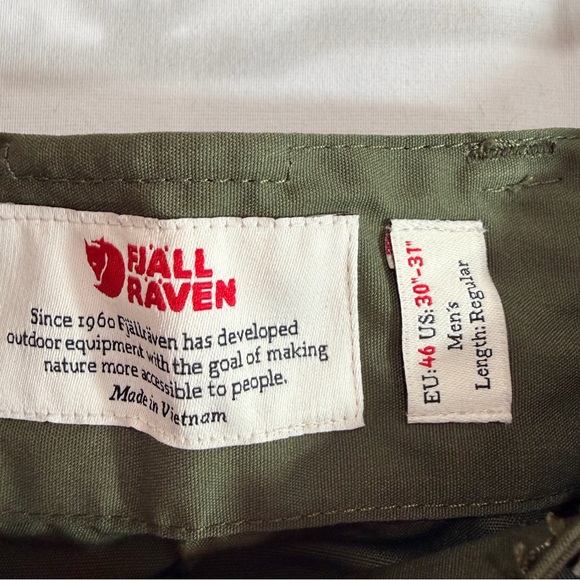 Fjallraven Mens Vidda Pro Ventilated Trousers Outdoor Hiking Pants Green 30-31” - Picture 7 of 16